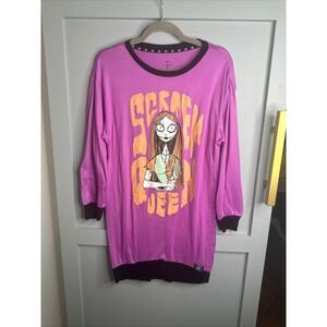 Disney Tim Burtons The Nightmare Before Christmas Sally‎ Scream Night Shirt  XS